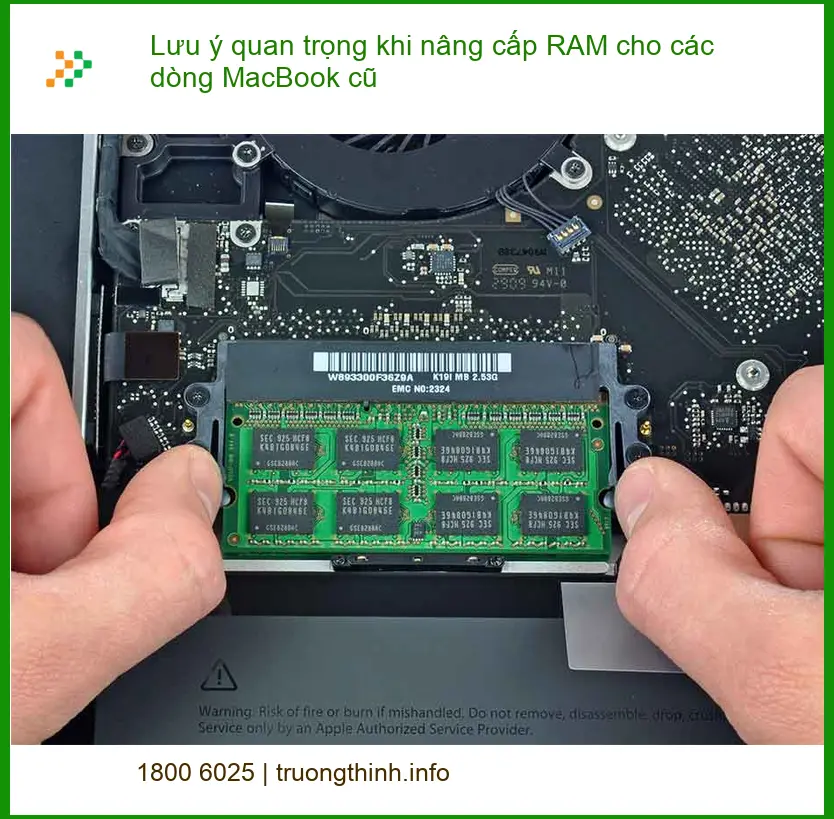 Macbook Lưu ý quan trọng khi nâng cấp RAM - Tư vấn chuyên gia Trường Thịnh