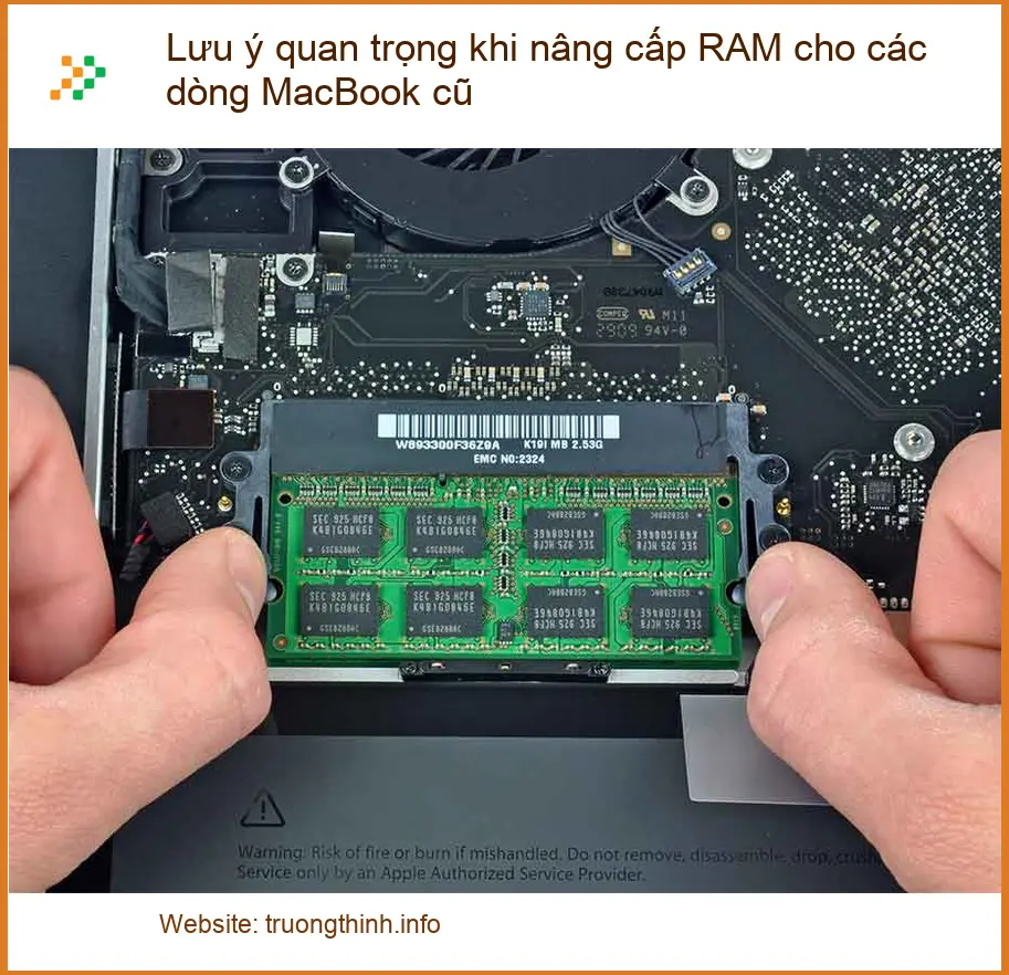 Macbook Lưu ý quan trọng khi nâng cấp RAM cho dòng cũ - Tư vấn chuyên gia