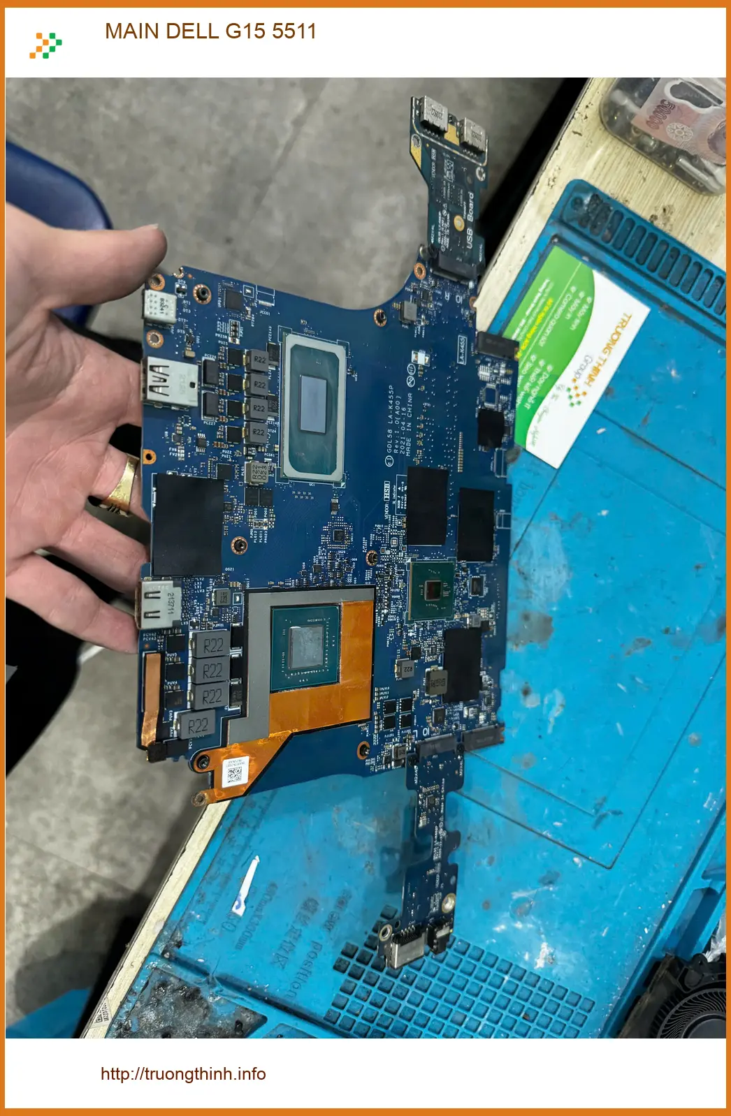 Chị Hằng kỹ sư phần mềm Quận 10 sửa lỗi Dell G15 5511 bị treo ngay trong 30 phút ảnh thực tế 2