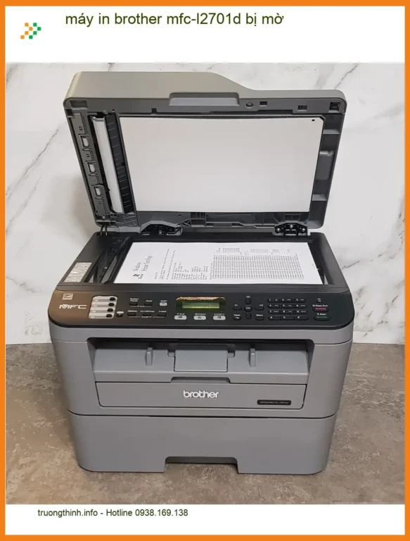 Sửa Chữa Nạp Mực Máy In brother mfc-l2701d bị mờ - Xử lý gấp