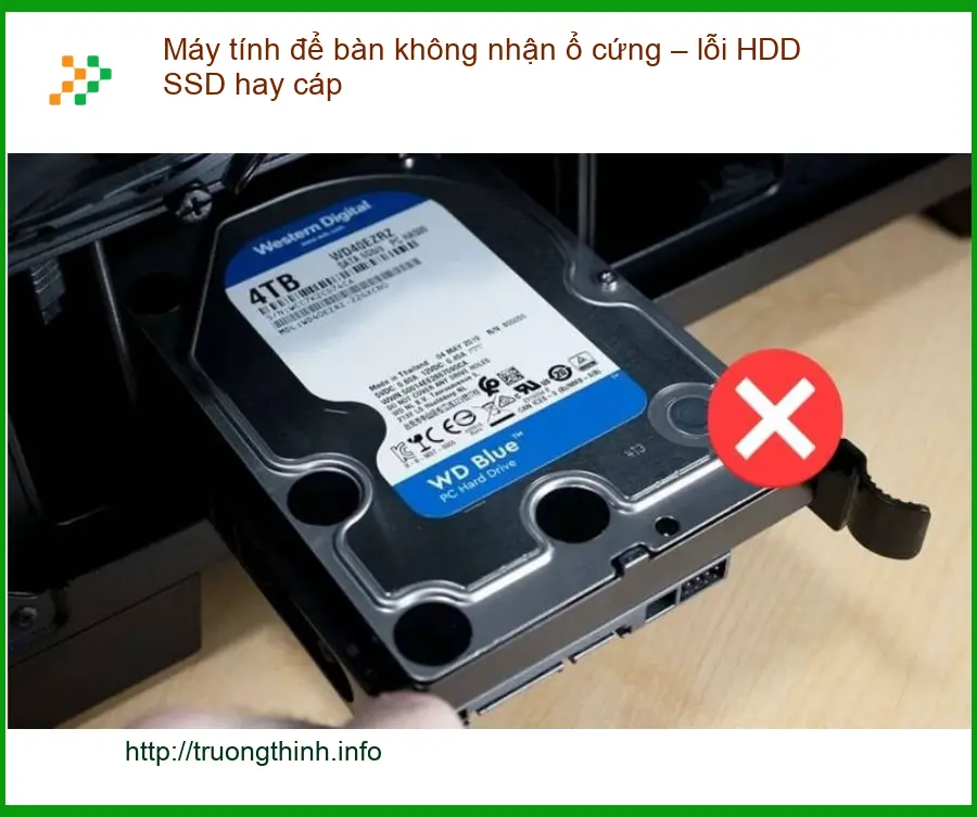 PC Máy tính để bàn không nhận ổ cứng lỗi HDD SSD hay cáp - Trung tâm sửa gần đây