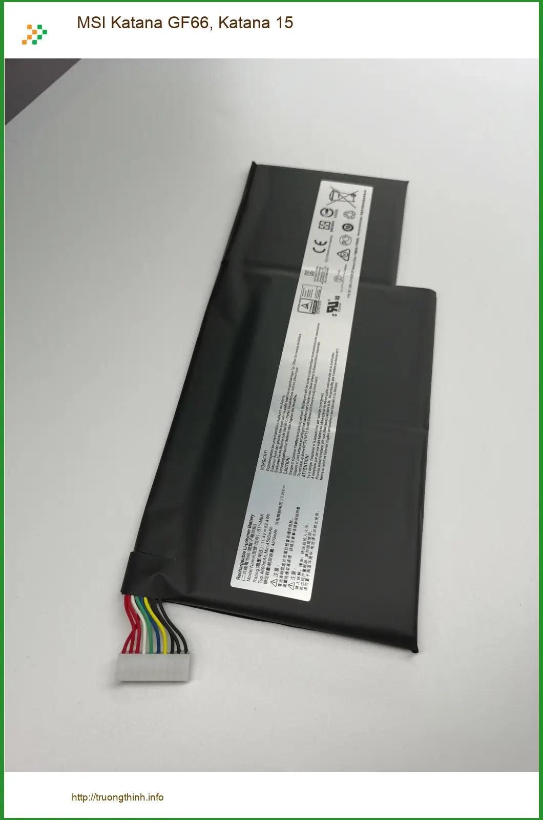 Pin Laptop MSI Katana GF66 - Thay Lấy Liền, Giá Tốt Tại TPHCM