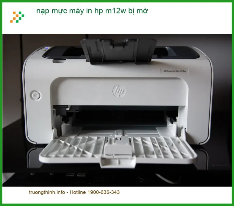 Sửa Chữa Nạp Mực Máy In hp m12w bị mờ tận nơi - Điện thoại công ty xử lý gấp