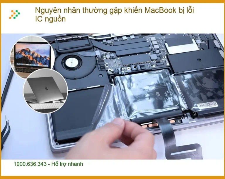 Macbook Nguyên nhân thường gặp lỗi IC nguồn - Địa chỉ sửa uy tín TPHCM