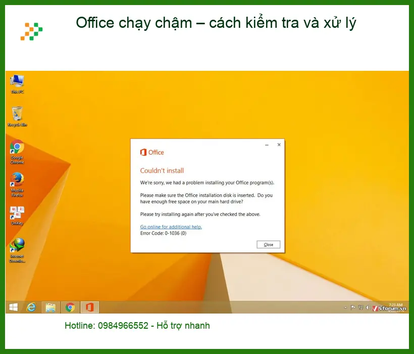 Văn phòng Office chạy chậm, cách kiểm tra – Trung tâm hỗ trợ gần đây