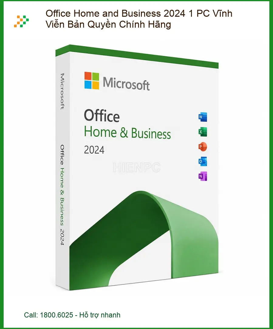 Office Bản Quyền Home & Business 1 PC Vĩnh Viễn Chính Hãng - Cài đặt tại nhà TPHCM