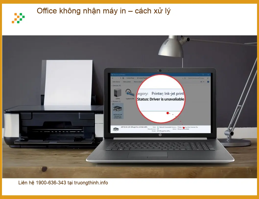 Văn phòng Office không nhận máy in cách xử lý - Trung tâm hỗ trợ TPHCM