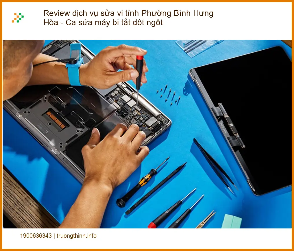 Sửa máy tính Bình Hưng Hòa tắt đột ngột - Trung tâm hỗ trợ nhanh