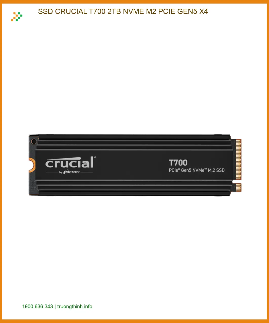 Ổ cứng Laptop SSD CRUCIAL T700 2TB NVME M2 PCIE GEN5 X4