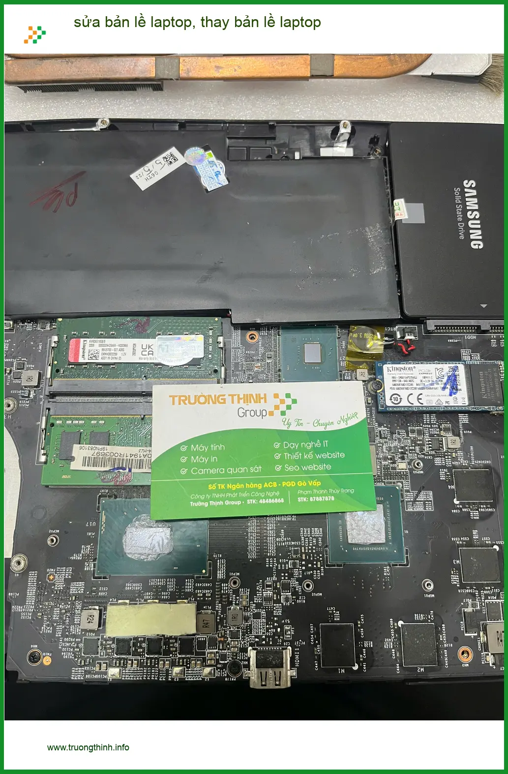 Anh Quang kiến trúc sư - Dịch vụ thay bản lề laptop Quận Bình Thạnh ảnh thực tế 1