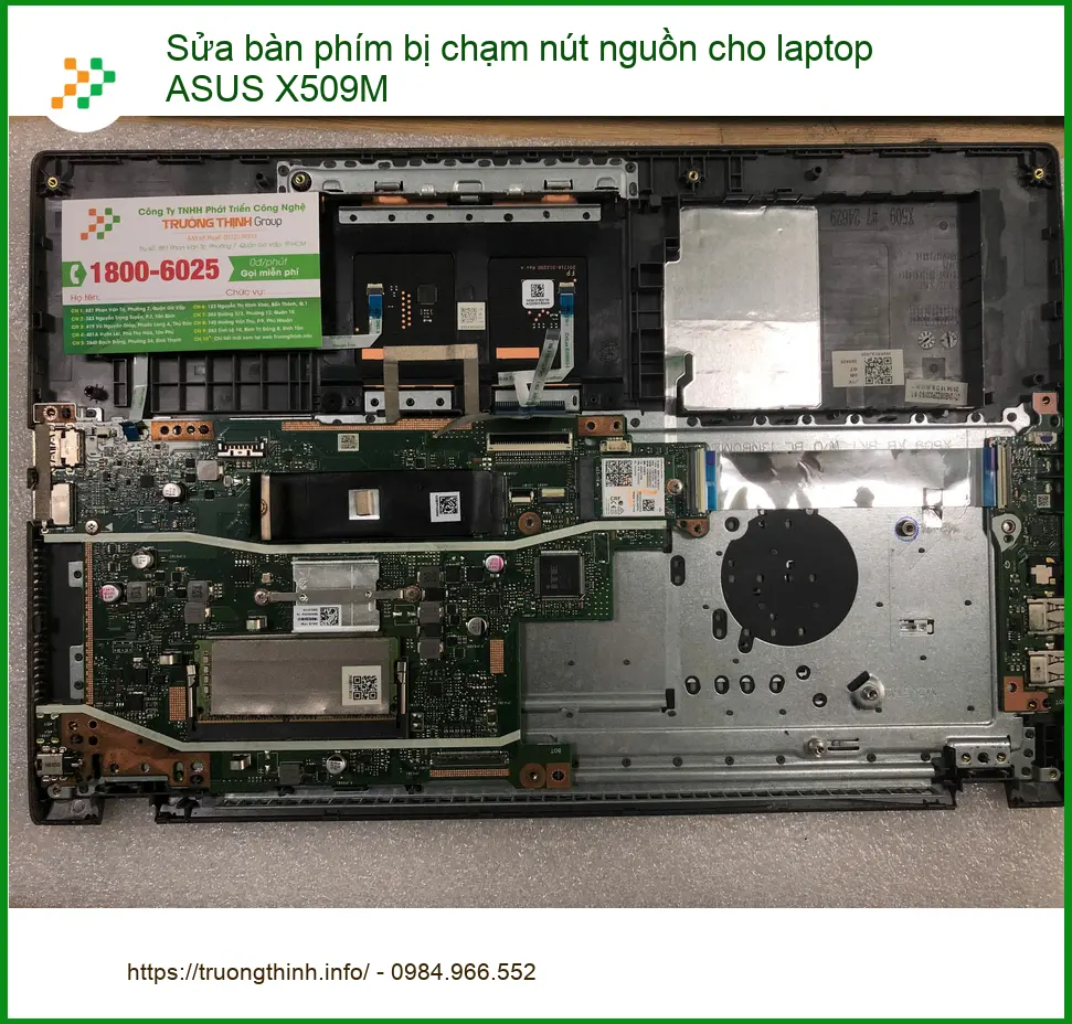 Anh Tùng sửa bàn phím chạm nút nguồn laptop ASUS X509M Bình Tân