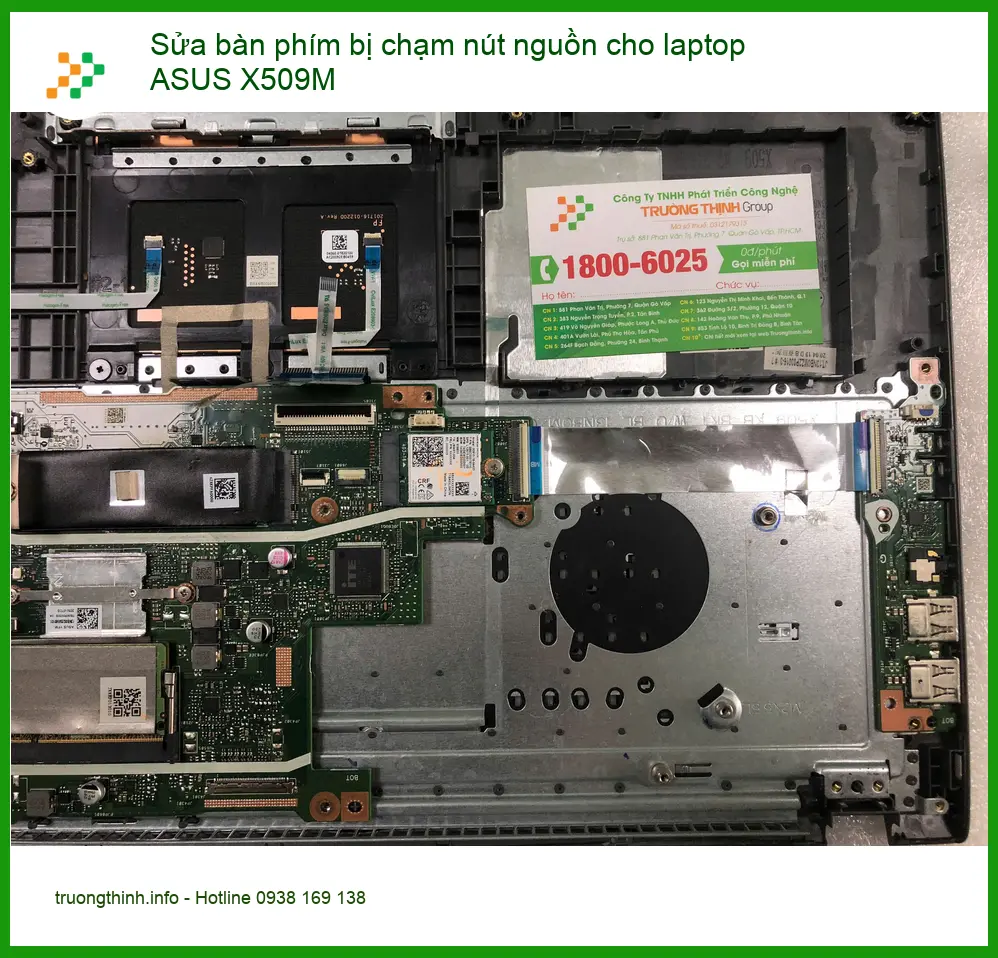 Anh Tùng sửa bàn phím chạm nút nguồn laptop ASUS X509M Bình Tân ảnh thực tế 1