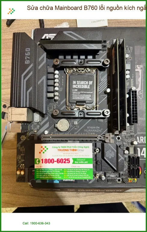 Dịch vụ sửa chữa Mainboard B760 lỗi nguồn kích ngắt Quận 7 uy tín - Anh Tấn IT