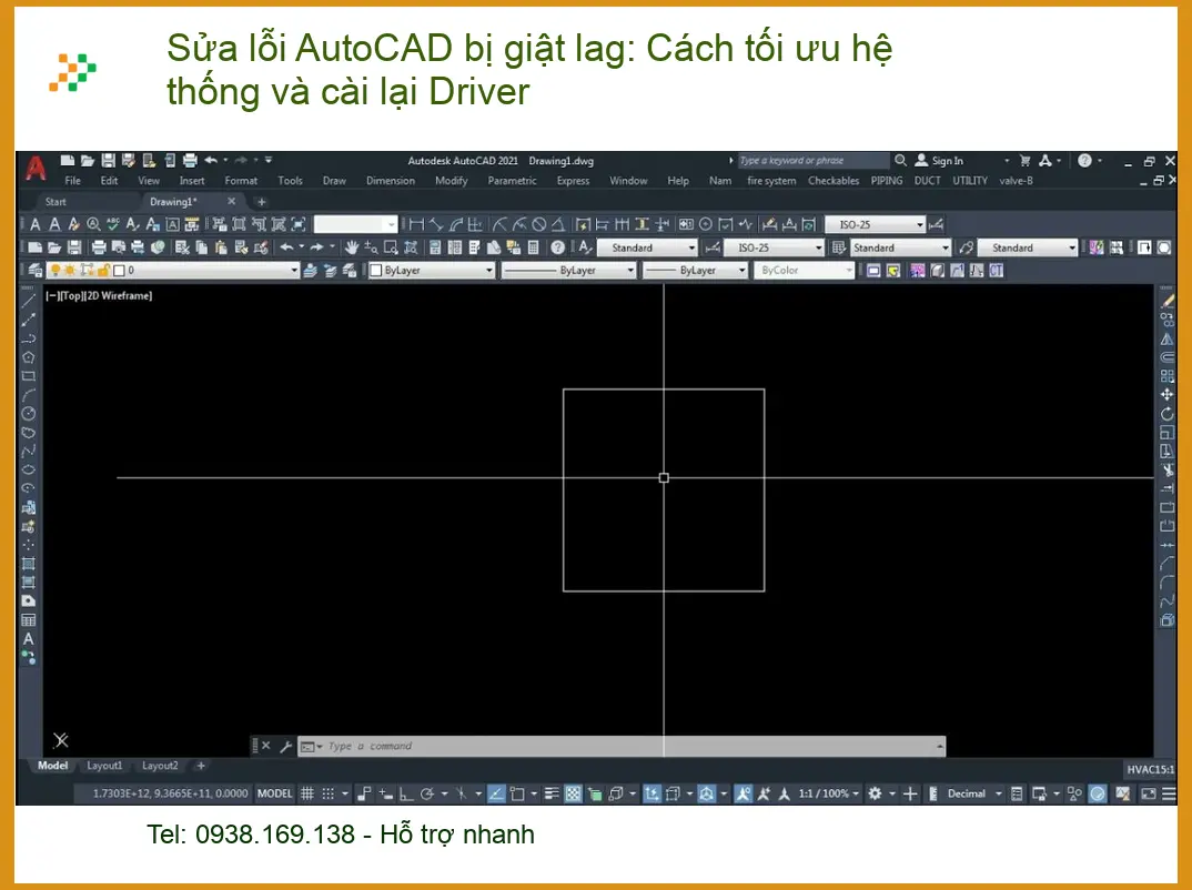 Thủ thuật Sửa lỗi AutoCAD giật lag: Tối ưu hệ thống - Trung tâm hỗ trợ TPHCM