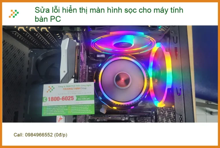 Anh Tấn lo lắng về màn hình sọc PC - Tìm trung tâm Sửa máy tính ở Quận Bình Tân