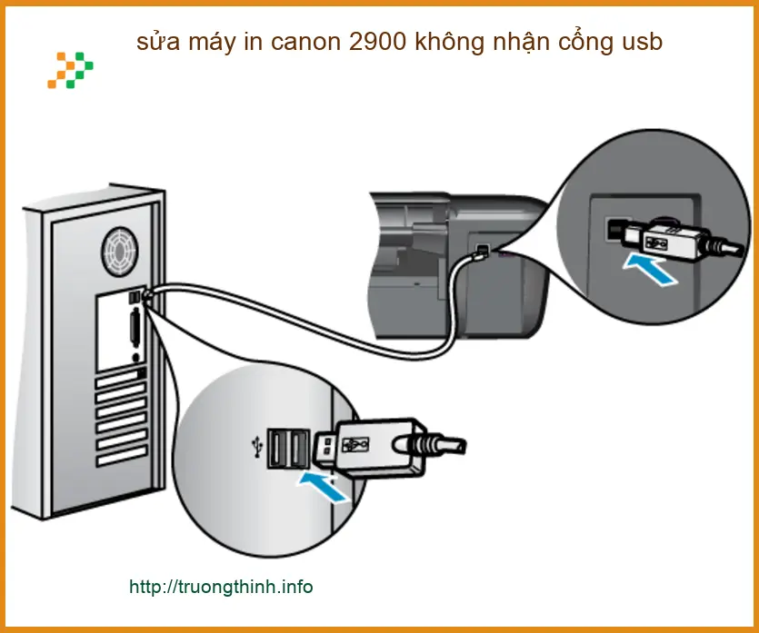 Sửa máy in Canon 2900 không nhận cổng USB - Địa chỉ hỗ trợ kỹ thuật tận nơi
