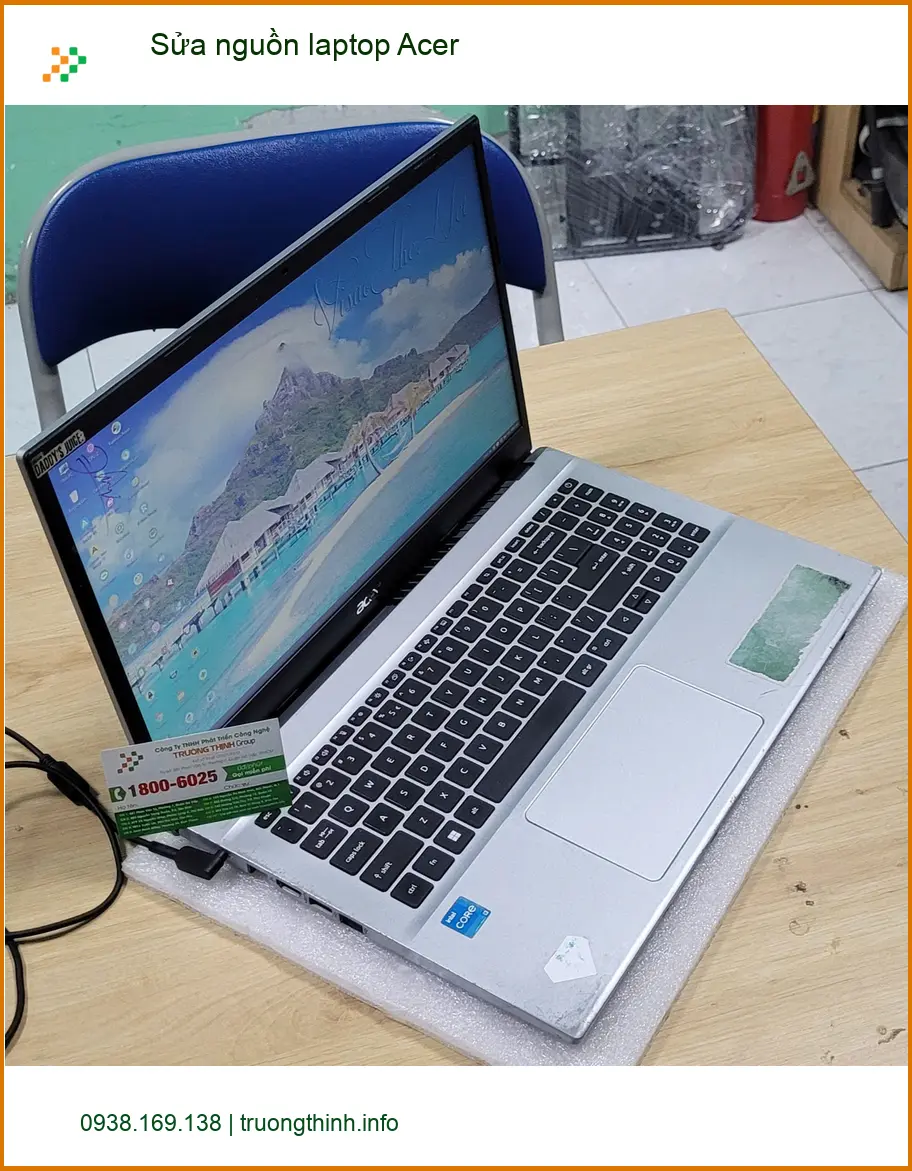 Anh Duy kiến trúc sư sửa nguồn laptop Acer Quận Bình Tân - Cứu đồ án gấp ảnh thực tế 1