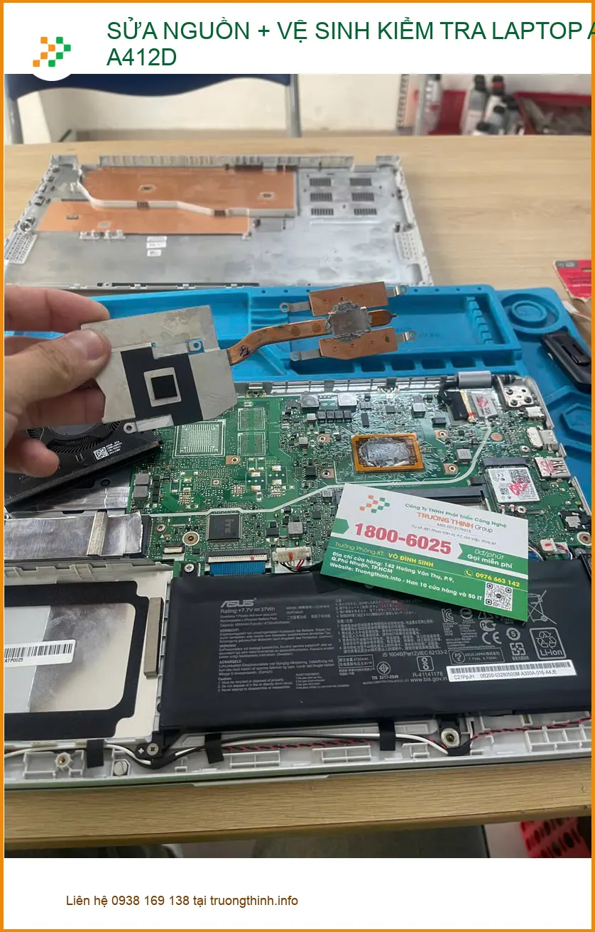 Anh Phước review sửa nguồn, vệ sinh laptop ASUS A412D Quận Phú Nhuận ảnh thực tế 2