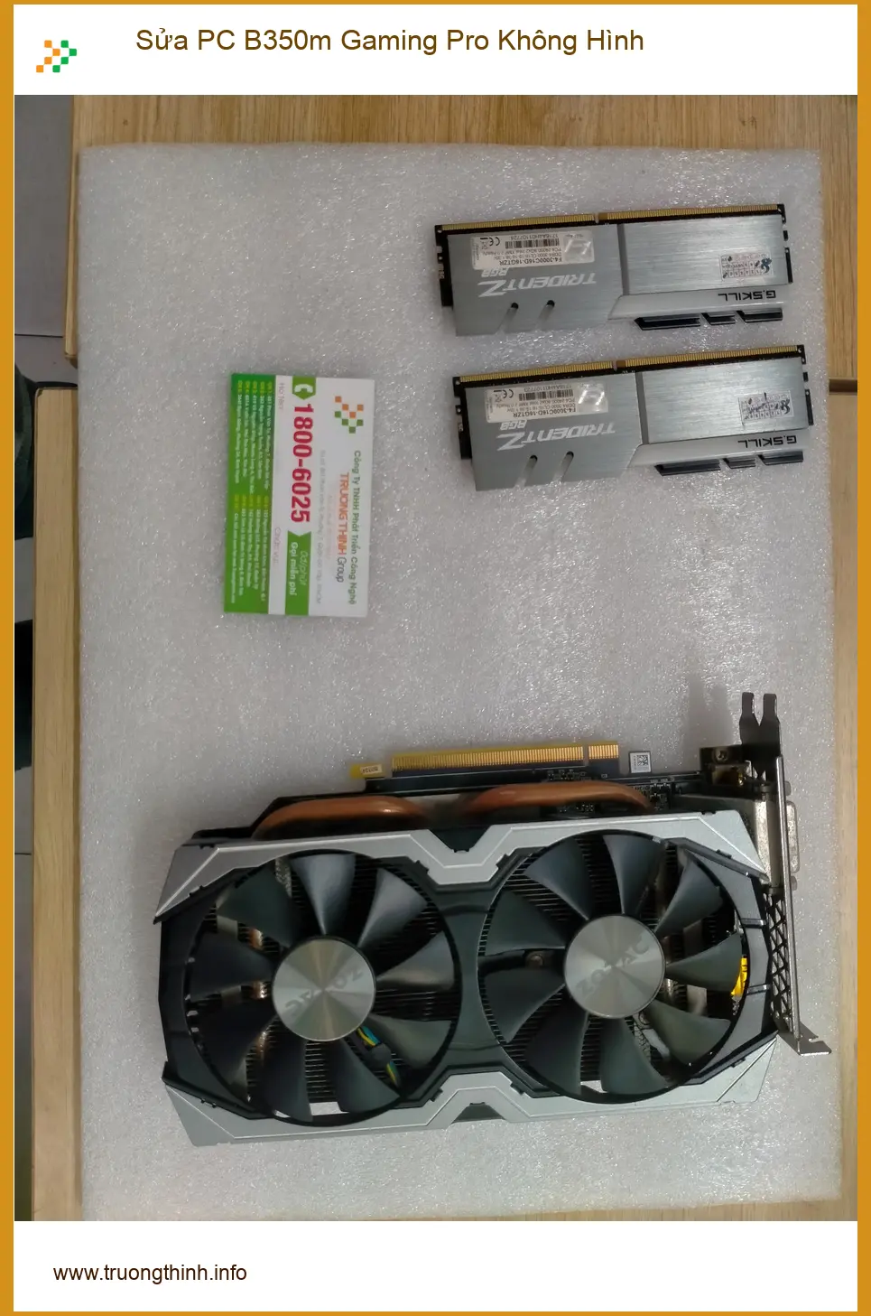 PC B350m Gaming Pro không hình Quận 12 - Anh Đạt Streamer mất hình.