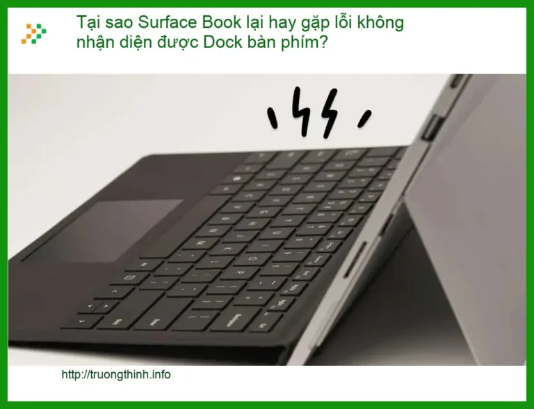 Book lỗi không nhận diện Dock bàn phím - Trung tâm sửa chữa uy tín TPHCM