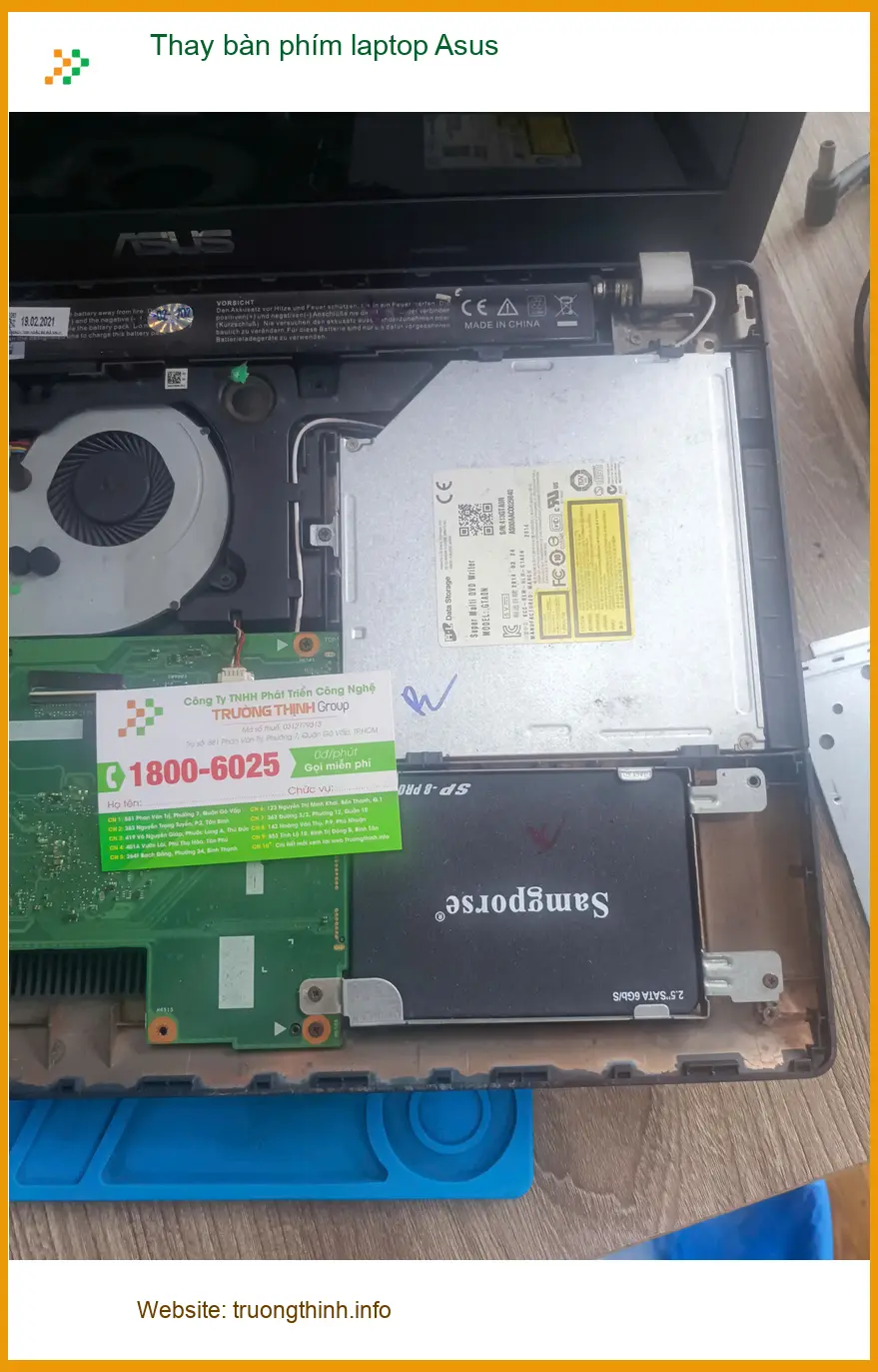 Anh Đạt review dịch vụ thay bàn phím laptop Asus Quận Tân Phú uy tín