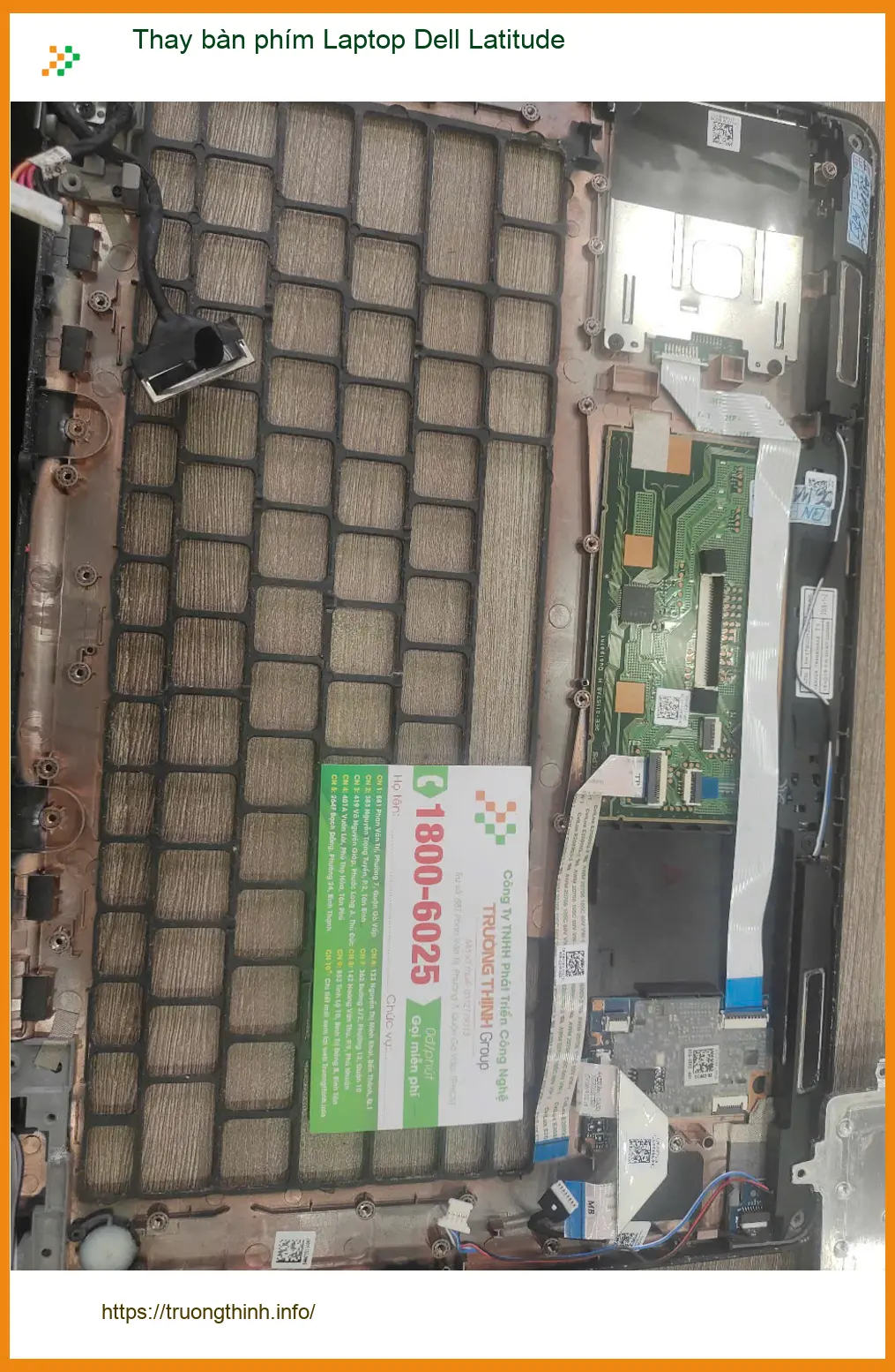Anh Khang kỹ sư tìm dịch vụ thay bàn phím Laptop Dell Latitude Quận 7 lấy liền ảnh thực tế 1