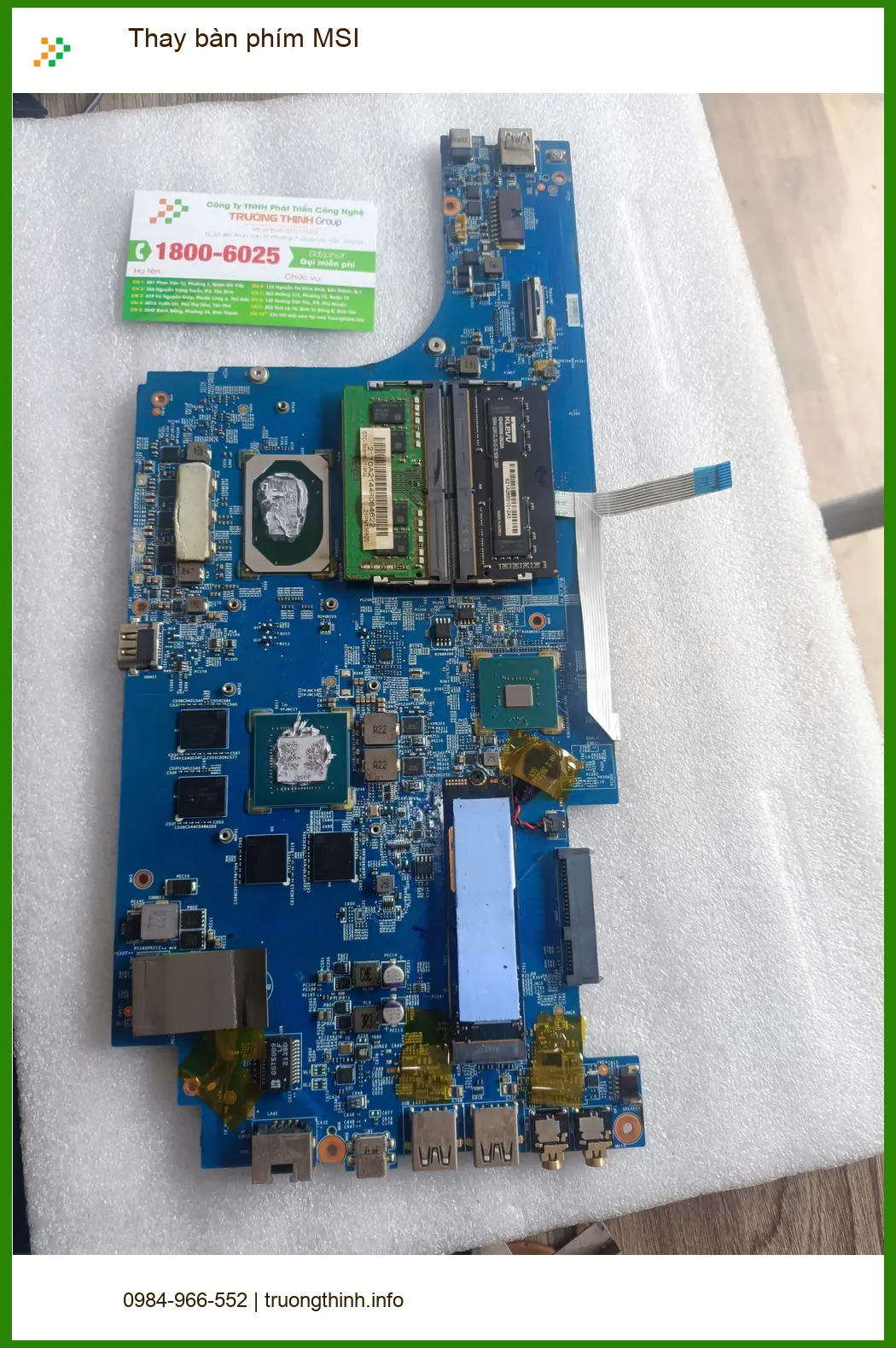 Chú Phúc kỹ sư cần thay bàn phím MSI Quận Tân Phú uy tín