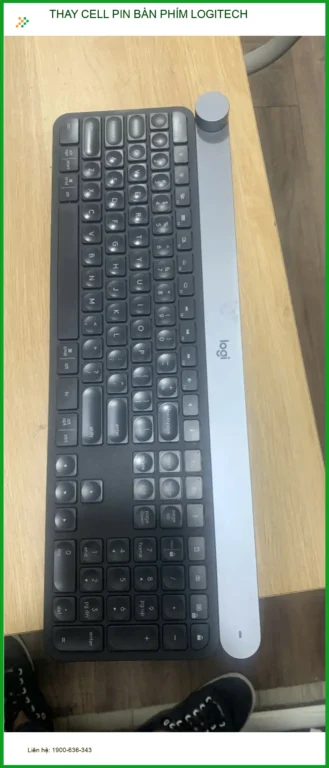 Thay cell pin bàn phím Logitech Quận Tân Bình uy tín - Anh Quân cần thay gấp