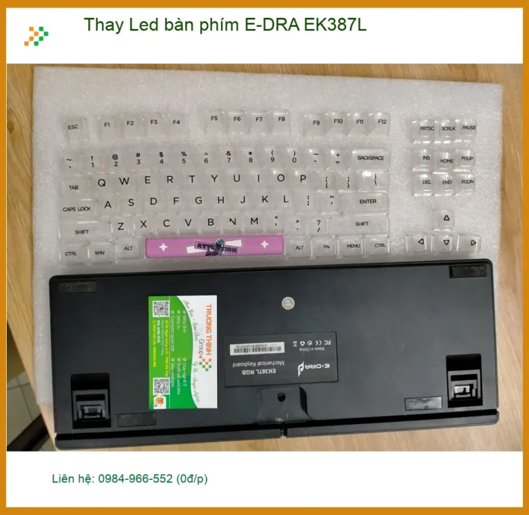 Anh Khang game thủ review tiệm thay Led bàn phím E-DRA EK387L Quận 12 uy tín