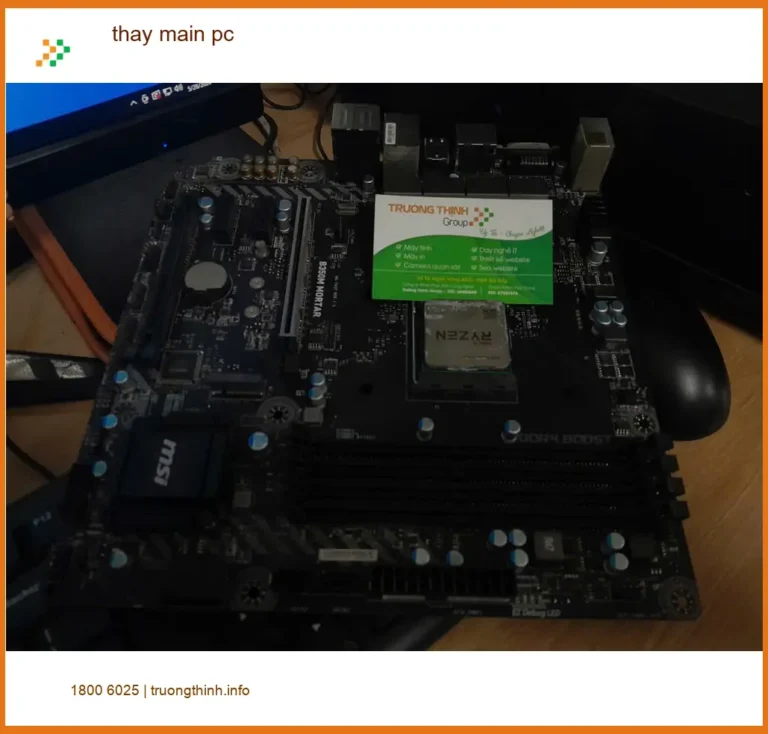 Anh Quân nhân viên IT gặp sự cố cần Dịch vụ thay main pc uy tín Quận Thủ Đức