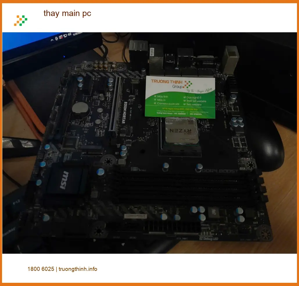 Anh Quân nhân viên IT gặp sự cố cần Dịch vụ thay main pc uy tín Quận Thủ Đức