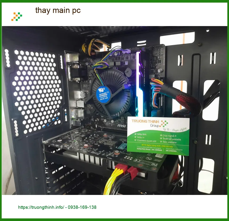 Anh Quân nhân viên IT gặp sự cố cần Dịch vụ thay main pc uy tín Quận Thủ Đức ảnh thực tế 1