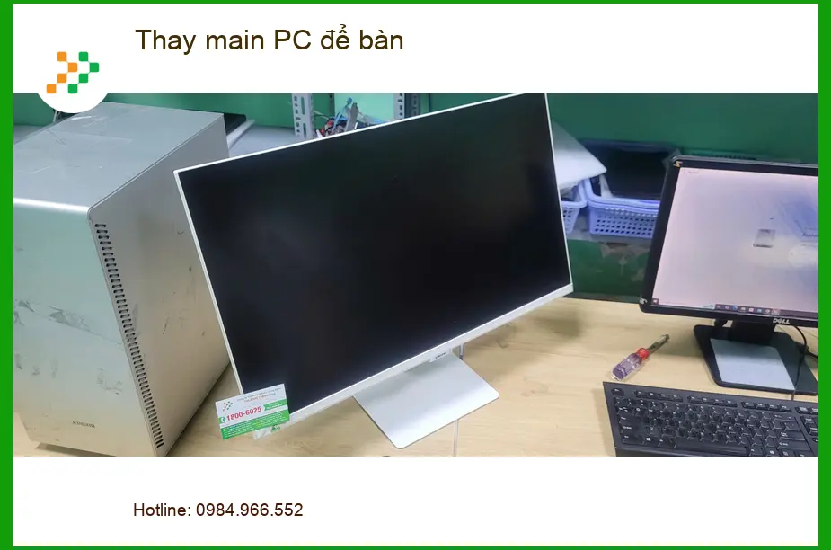 Chú Minh lo lắng khi main PC hỏng - Dịch vụ Thay main PC để bàn Quận Bình Tân
