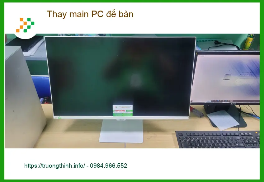 Chú Minh lo lắng khi main PC hỏng - Dịch vụ Thay main PC để bàn Quận Bình Tân ảnh thực tế 2