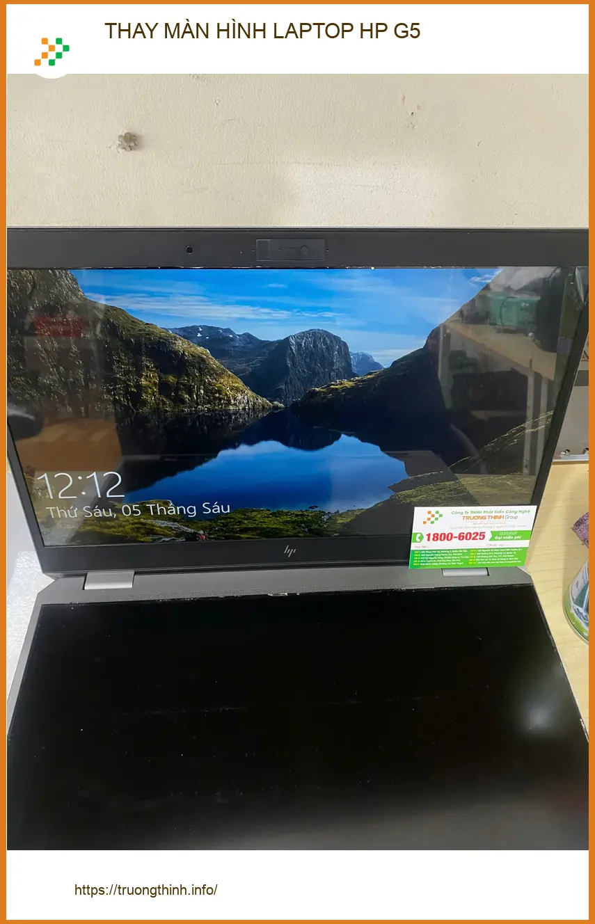 Anh Đạt chủ tiệm ảnh thay màn hình laptop HP G5 Quận Gò Vấp bị đổ cà phê ảnh thực tế 1