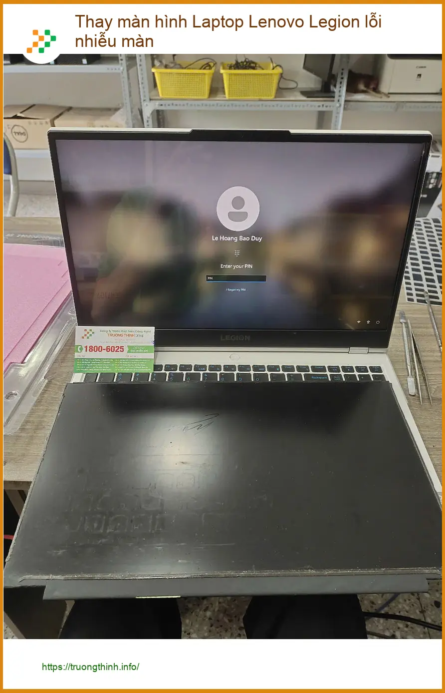 Chỗ thay màn hình Laptop Lenovo Legion lỗi nhiễu màn Quận 7 - Review Anh Vinh ảnh thực tế 1