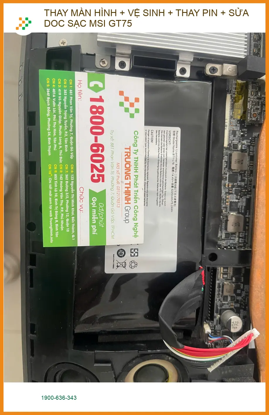 Tiệm sửa chữa laptop toàn diện MSI GT75 Quận Phú Nhuận - Chị Thảo tin chọn