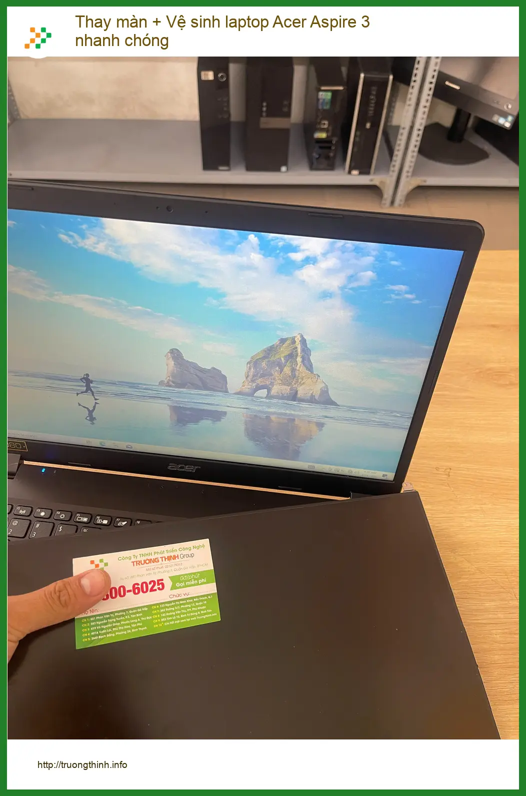 Anh Tấn designer đồ họa cần Thay màn - Vệ sinh laptop Acer Aspire 3 nhanh Quận Phú Nhuận