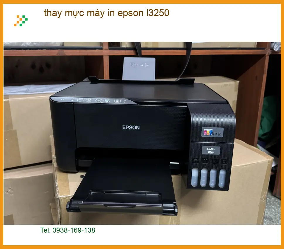 Nạp mực máy in Epson L3250 tận nơi - Điện thoại công ty xử lý gấp