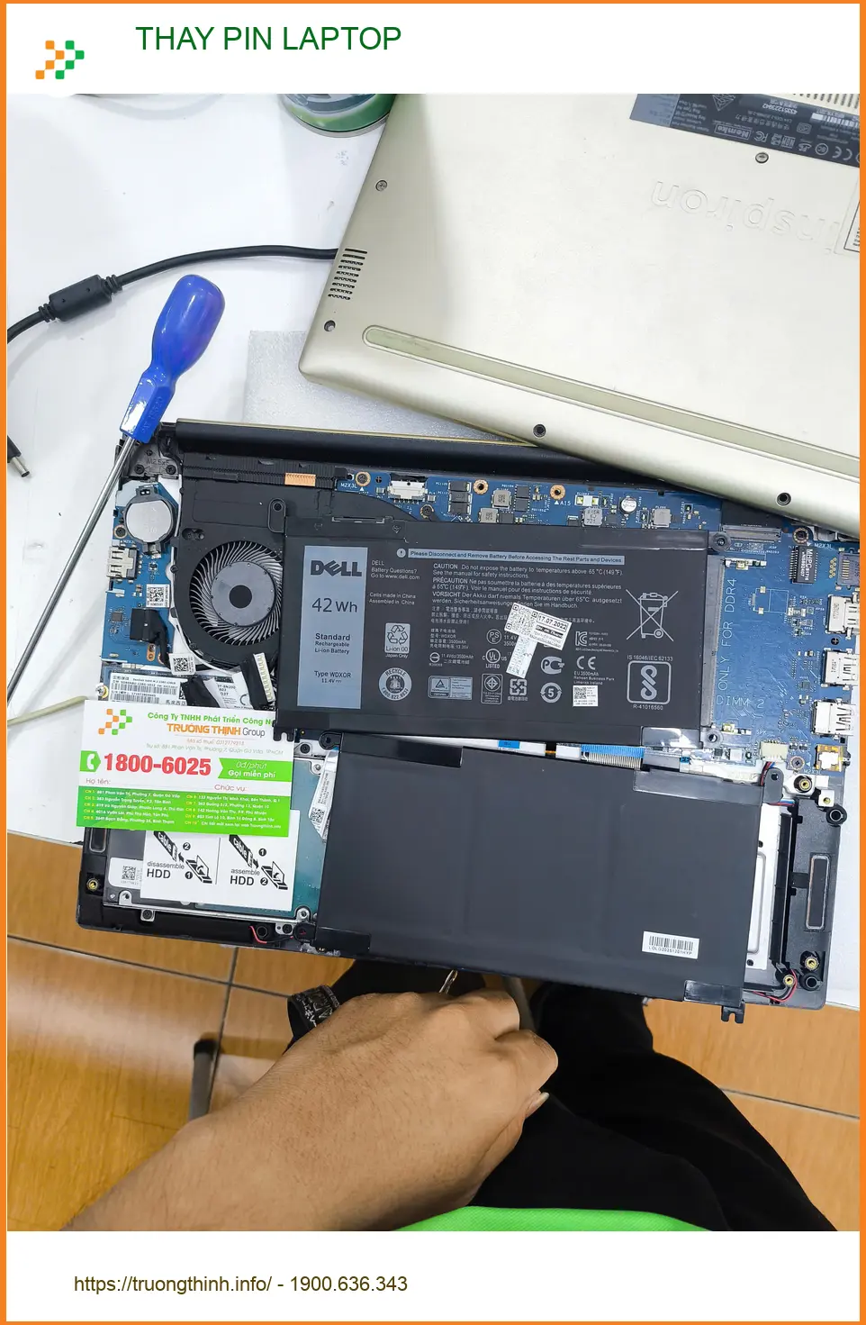 Chuyện chú Bảo ở Gò Vấp cần thay pin laptop gấp cho con đi học online