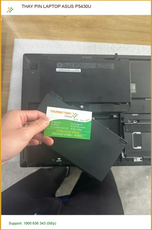 Anh Đức kiến trúc sư tìm nơi thay pin laptop Asus P5430U Quận 10