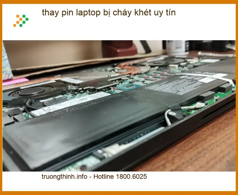 Sửa Laptop thay pin laptop bị cháy khét uy tín TPHCM - Địa điểm thay lấy liền