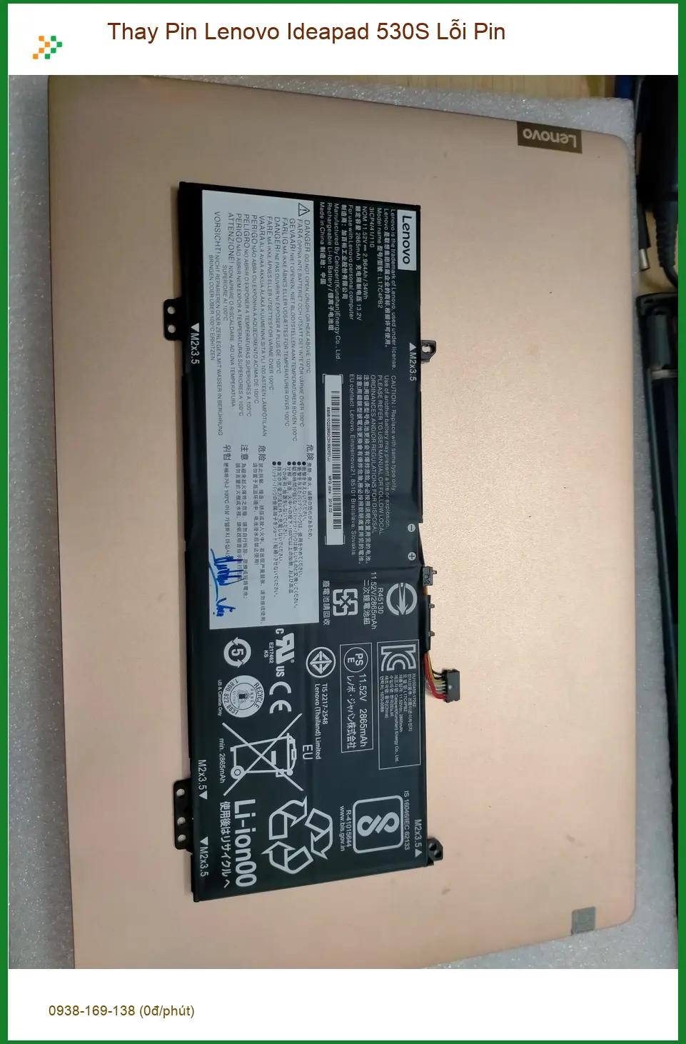 Trung tâm Thay Pin Lenovo Ideapad 530S Quận 12 Lấy Ngay - Anh Kiệt kiến trúc sư ảnh thực tế 1