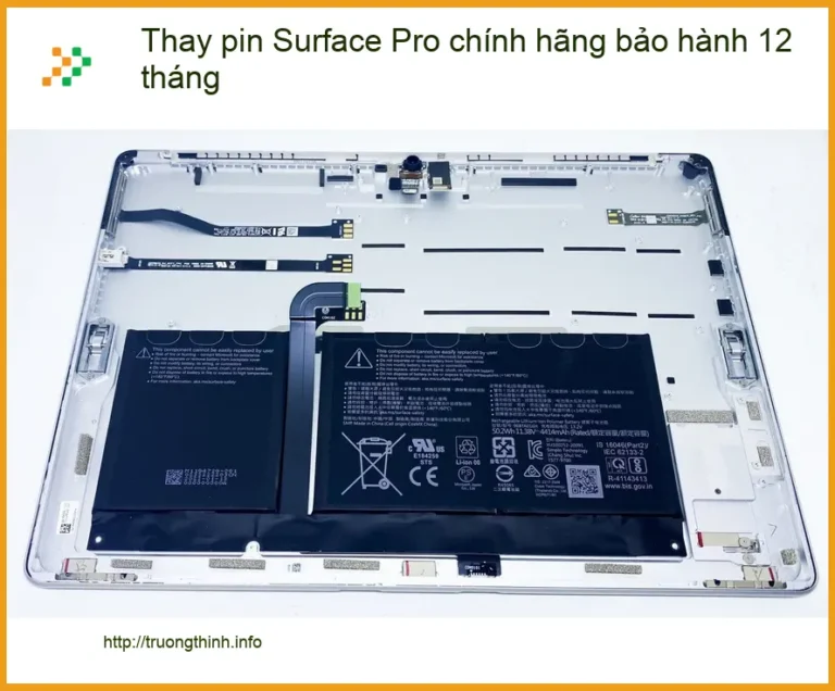 Surface Thay pin Pro chính hãng TPHCM - Địa điểm lấy liền uy tín
