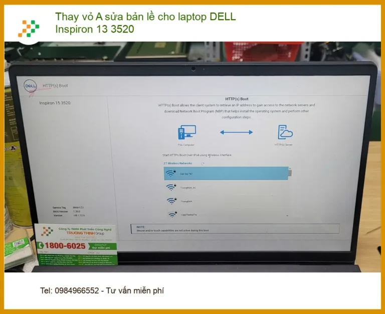 Anh Quân: Sửa bản lề, thay vỏ A laptop DELL 13 3520 Quận Bình Tân