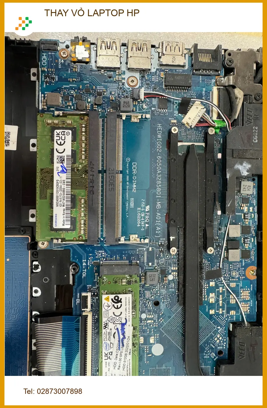 Anh Đức sinh viên tìm Trung tâm thay vỏ laptop HP Quận Gò Vấp uy tín ảnh thực tế 1