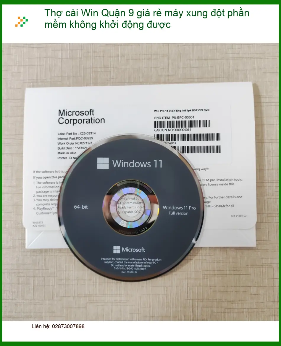 Windows Thợ cài Win Quận 9 máy xung đột phần mềm - Trung tâm hỗ trợ nhanh