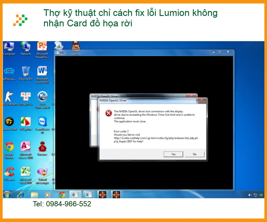 Fix lỗi Lumion không nhận Card đồ họa rời - Trung tâm hỗ trợ kỹ thuật