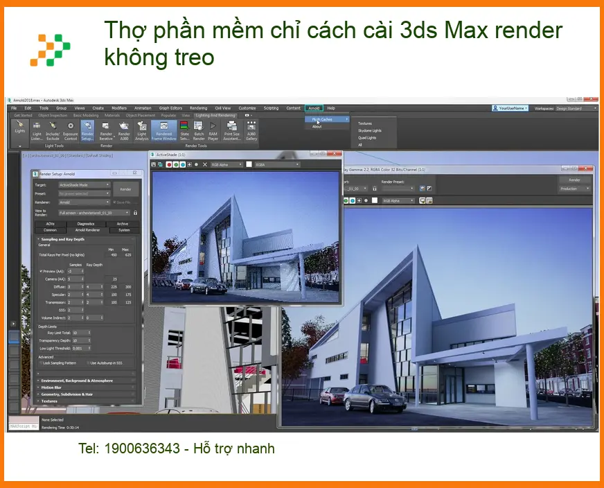 Thủ thuật cài 3ds Max render không treo: Thợ chỉ cách xử lý tại nhà