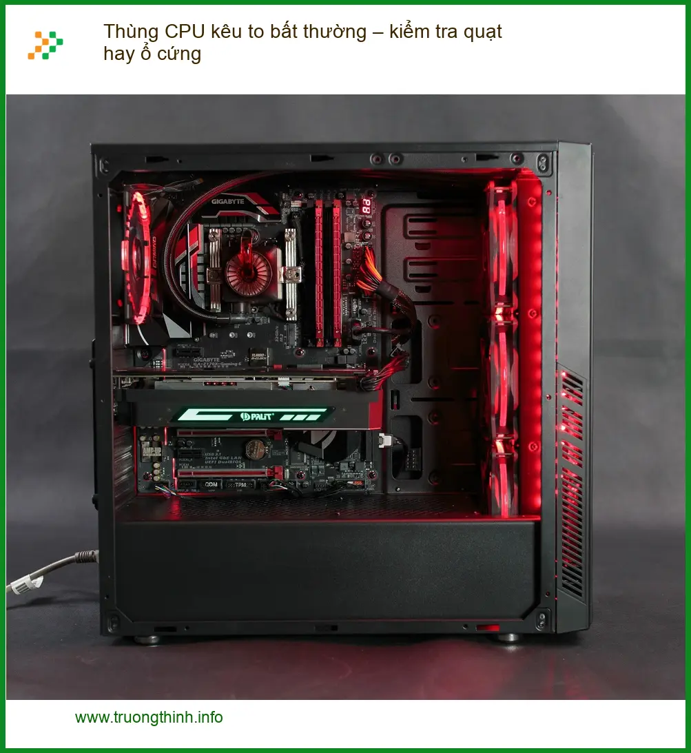 PC Thùng CPU kêu to bất thường – kiểm tra quạt, ổ cứng - Sửa PC TPHCM